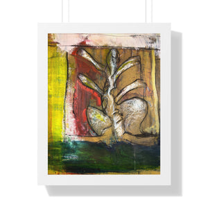 Figure Study 2 by Brian Carter Framed Matte Print in Black Frame with Acrylic Cover