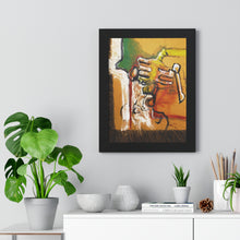 Load image into Gallery viewer, Figure Study by Brian Carter Framed Matte Print in Black Frame with Acrylic Cover