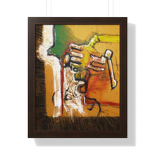 Load image into Gallery viewer, Figure Study by Brian Carter Framed Matte Print in Black Frame with Acrylic Cover