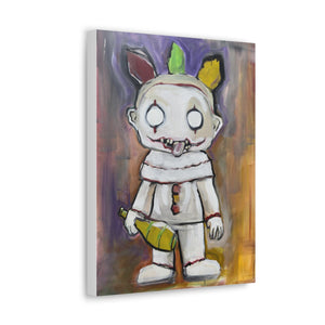 Twisted Clown Acrylic on Canvas Print by Brian Carter