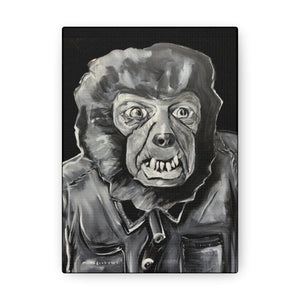 Latex Wolf Mask Acrylic on Canvas Print by Brian Carter