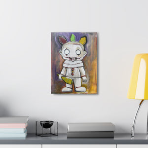 Twisted Clown Acrylic on Canvas Print by Brian Carter