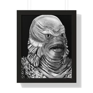 Blackest Lagoon by Brian Carter Framed Matte Print in Black Frame with Acrylic Cover