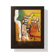 Load image into Gallery viewer, Figure Study by Brian Carter Framed Matte Print in Black Frame with Acrylic Cover