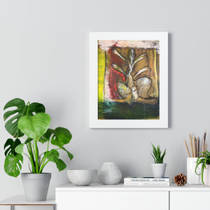 Figure Study 2 by Brian Carter Framed Matte Print in Black Frame with Acrylic Cover