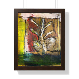 Figure Study 2 by Brian Carter Framed Matte Print in Black Frame with Acrylic Cover