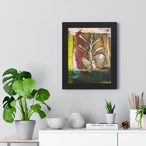 Figure Study 2 by Brian Carter Framed Matte Print in Black Frame with Acrylic Cover