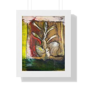 Figure Study 2 by Brian Carter Framed Matte Print in Black Frame with Acrylic Cover