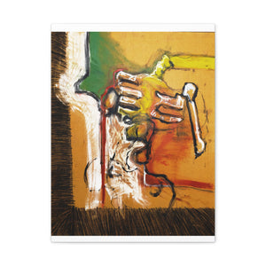 Figure Study Acrylic on Masonite Canvas Print by Brian Carter