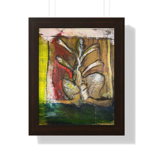 Figure Study 2 by Brian Carter Framed Matte Print in Black Frame with Acrylic Cover