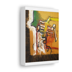 Figure Study Acrylic on Masonite Canvas Print by Brian Carter