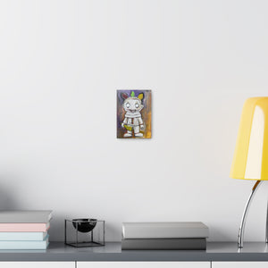 Twisted Clown Acrylic on Canvas Print by Brian Carter