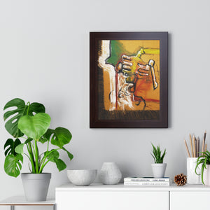 Figure Study by Brian Carter Framed Matte Print in Black Frame with Acrylic Cover